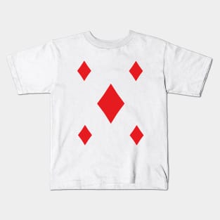 Tiles Diamonds Suit Playing Card Symbol Kids T-Shirt